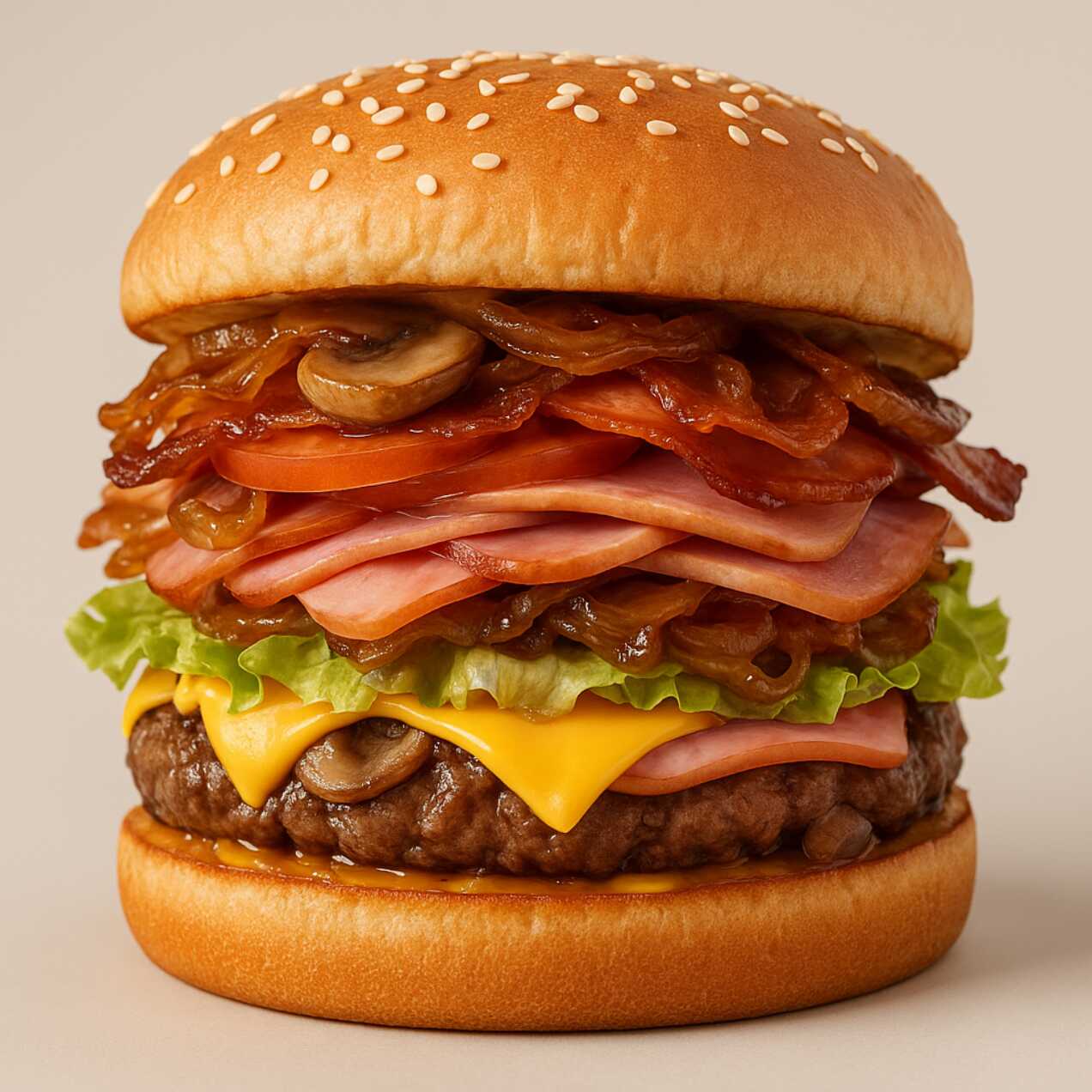 Hamburguesa Londinense con Champiñones