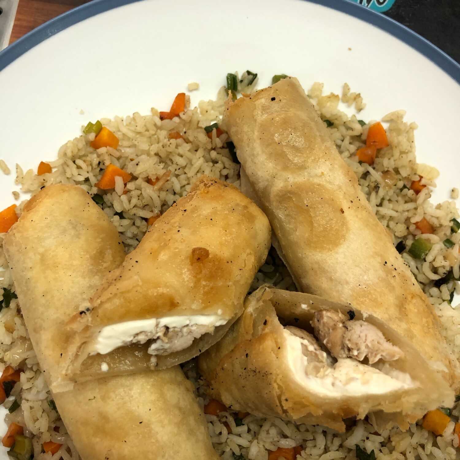 Rollitos de pollo y philadelphia ord