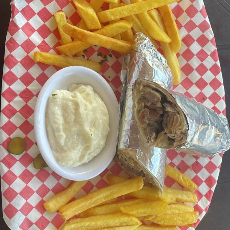 Shawarma Carne Papa Francesa