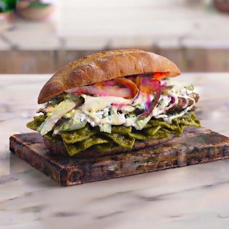 Torta de Chilaquiles Sencilla