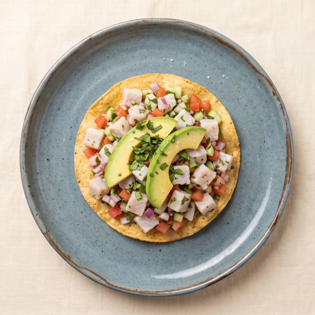Tostada de Ceviche Pescado