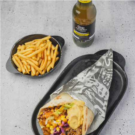 Combo Kebbab Spicy Pulled Pork.-
