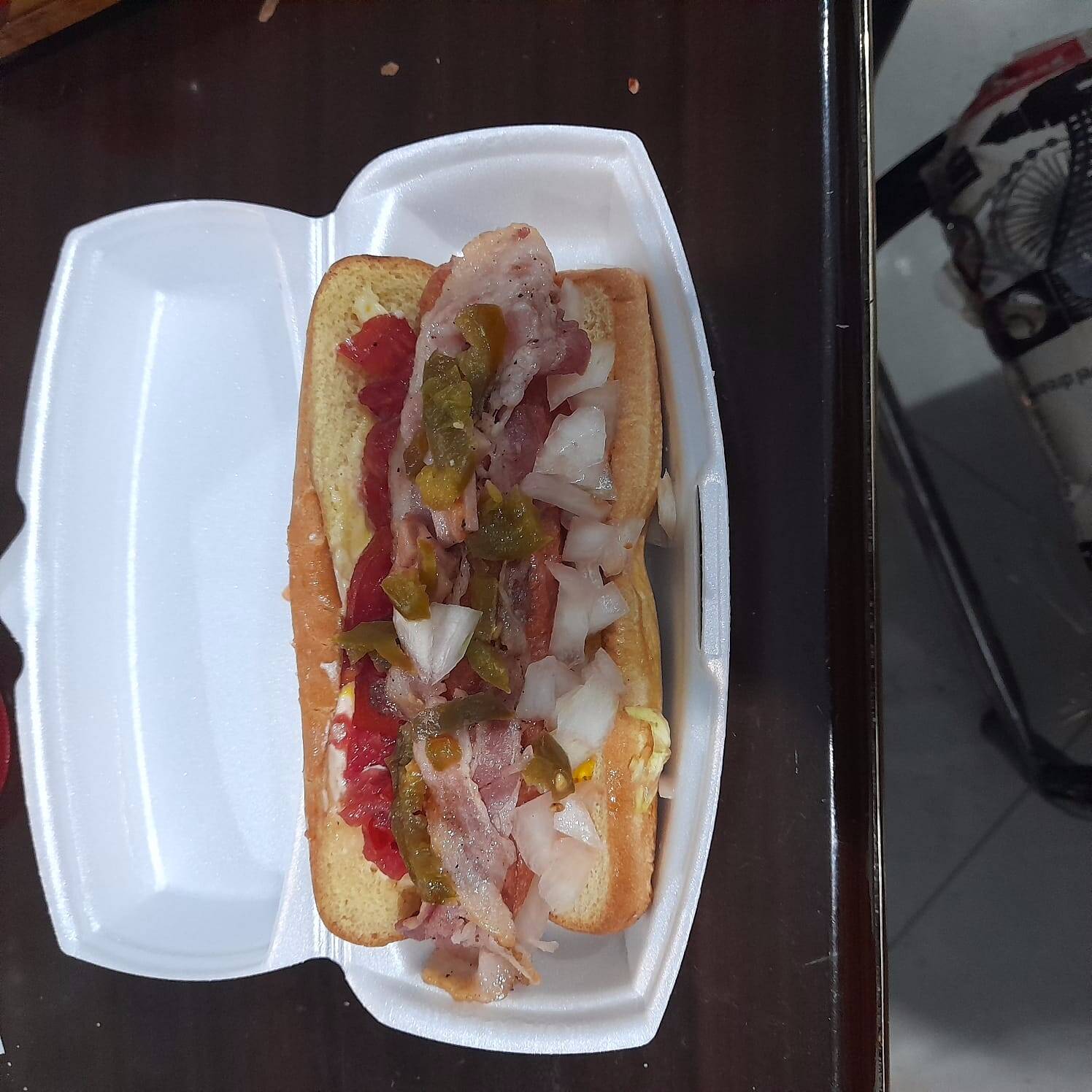 Hot dog hawaiana