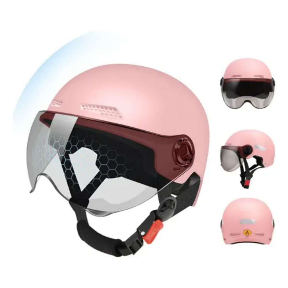Casco Para Mujer Rosa Grande