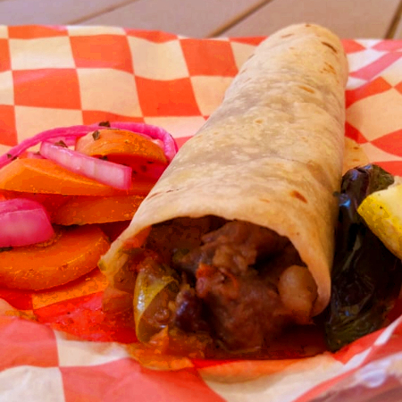 Taco de Bistec Ranchero con Papas