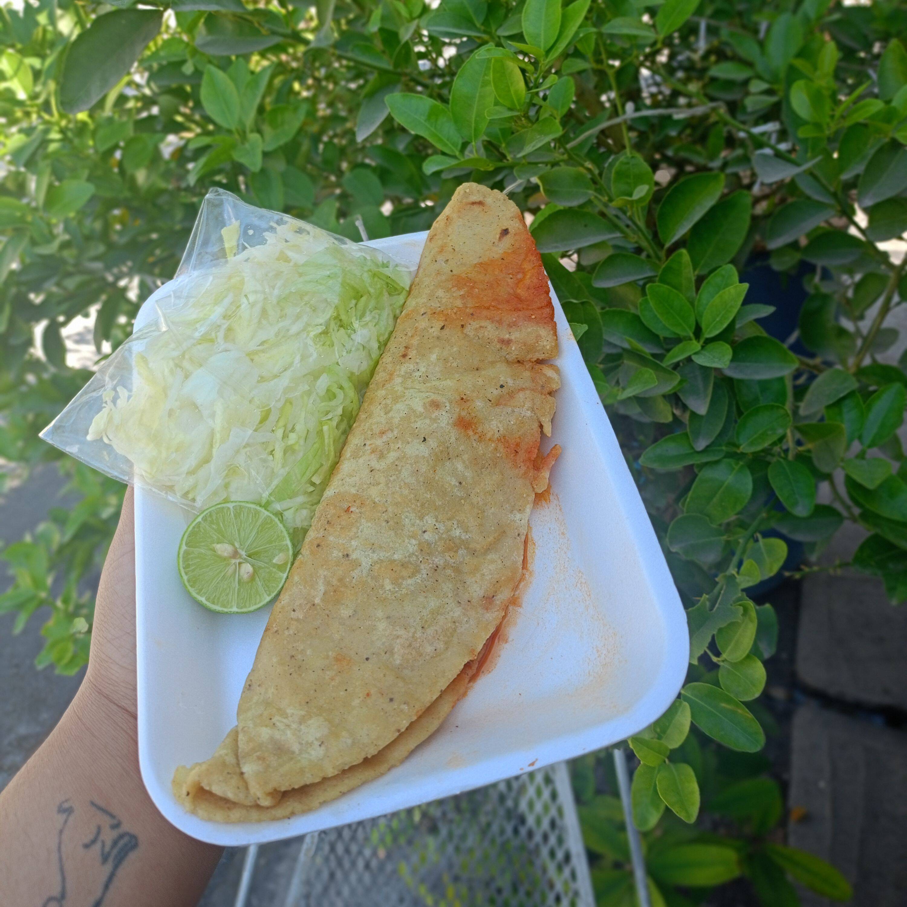 Quesadilla Estilo Mexico de Chicharrón