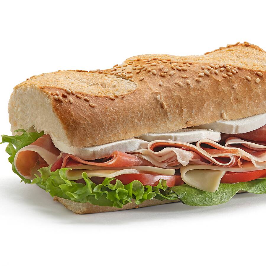 Baguette de Pollo a la Plancha Bbq con Queso