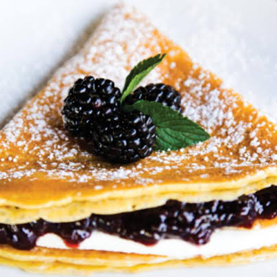 Crepa Philadelphia/Mermelada de Zarzamora