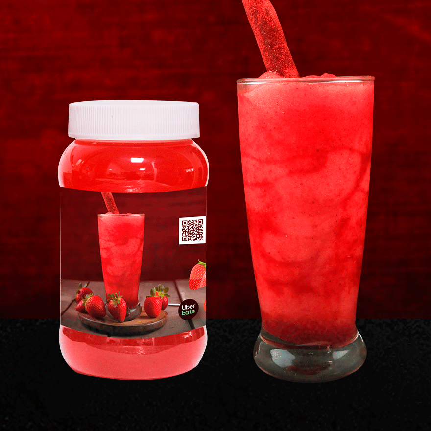Frappe De Fresa de Agua 500 ml