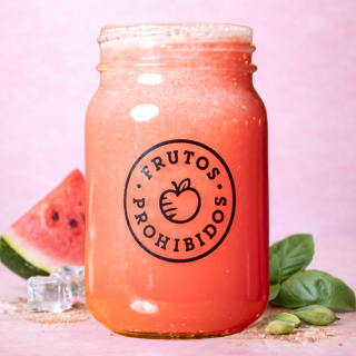 Sandía con Albahaca