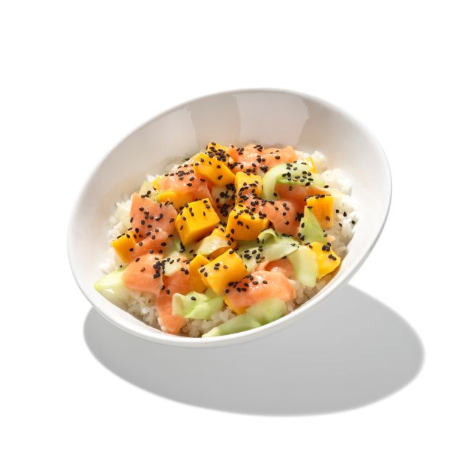 Donburi de Salmón Tropical