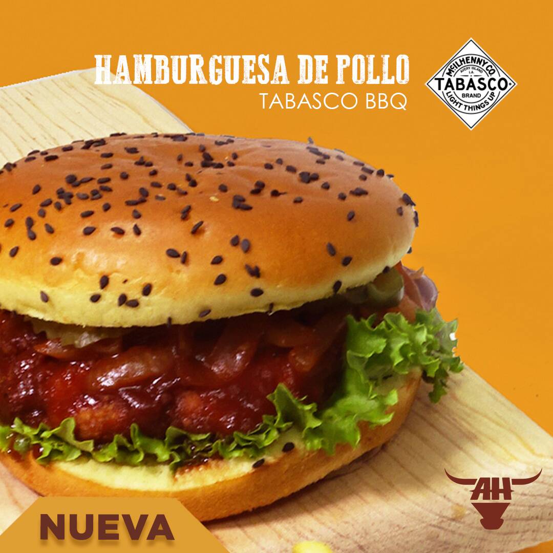 Combo Hamburguesa Pollo Tabasco BBQ