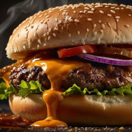 Lover Chipotle Burger Con Queso