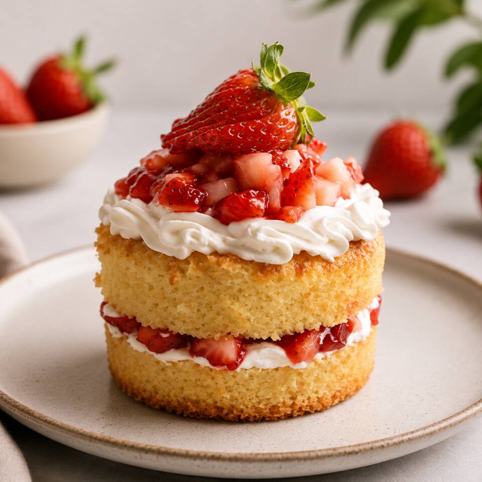 Fresas con Crema Cake