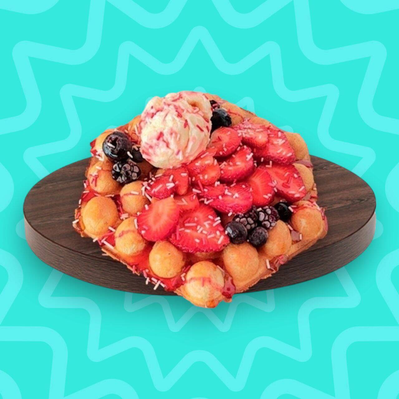 Frutos Rojos Waffle