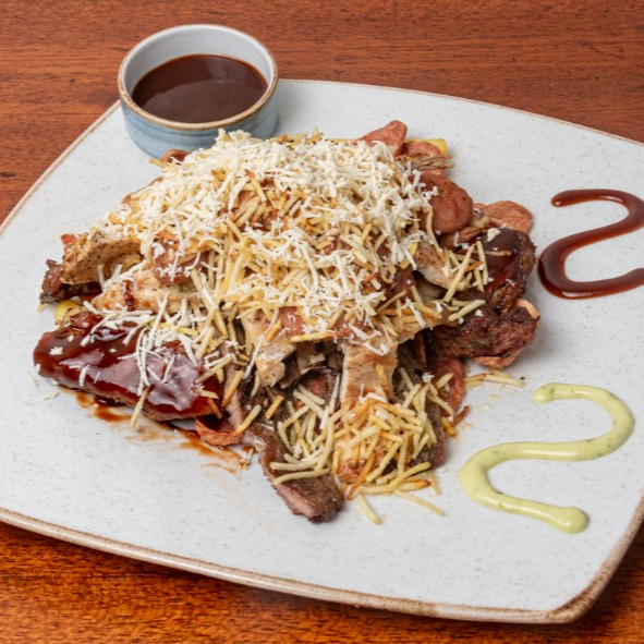 combo salchipicada personal mas gaseosa 250ml