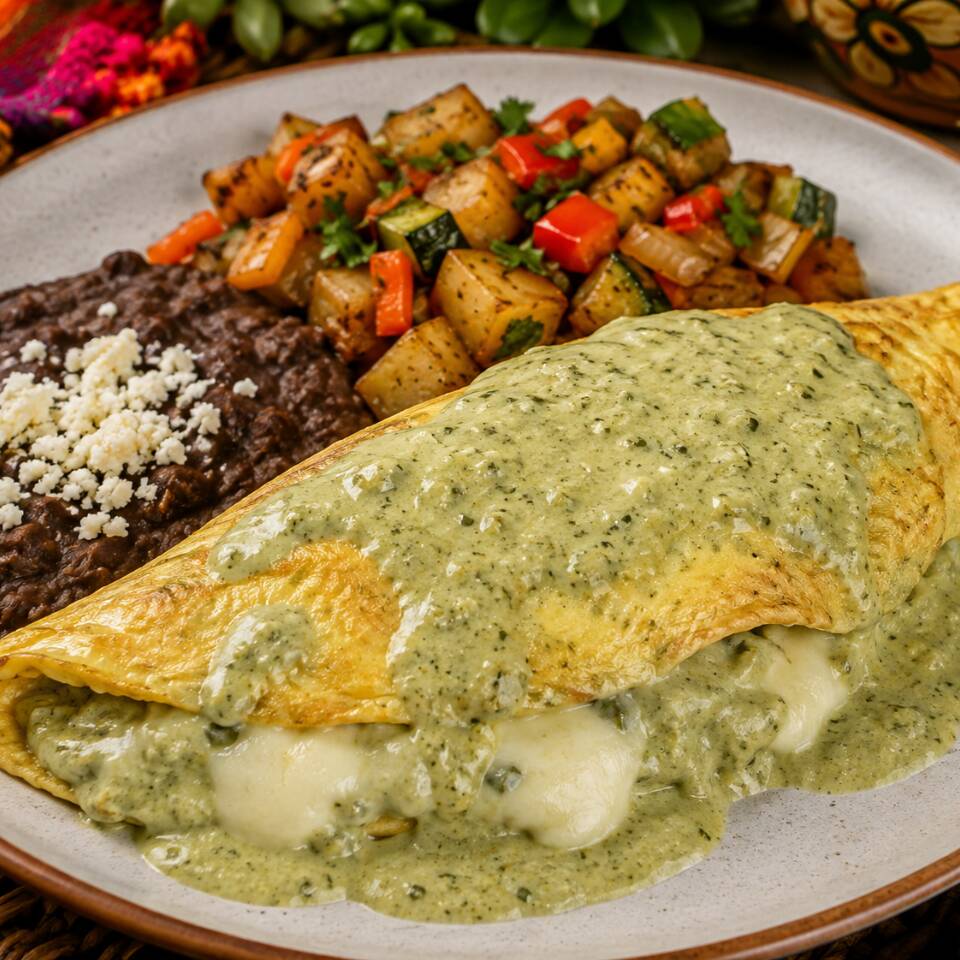 Omelette De Poblano