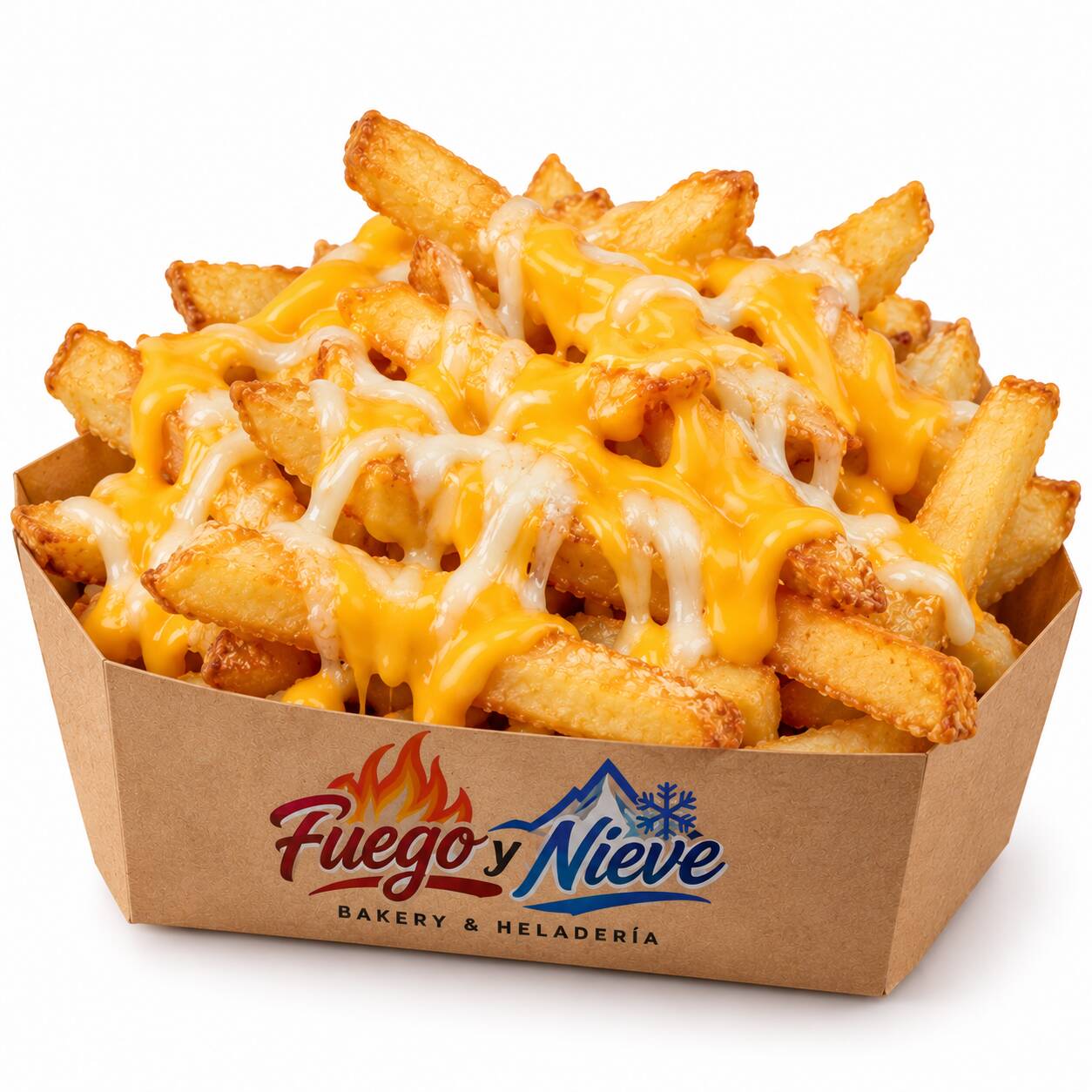 Papas Fritas con Queso Cheddar