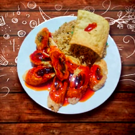 Pollo Enrollado con Tamarindo