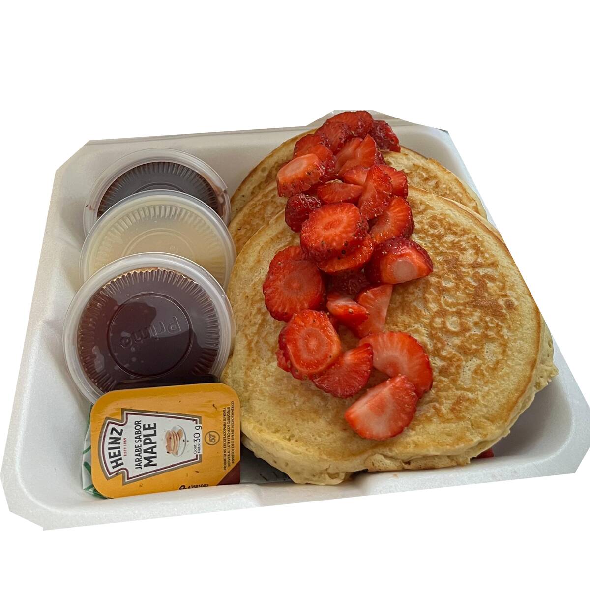 HOTCAKES CON FRUTA (3 PZAS)