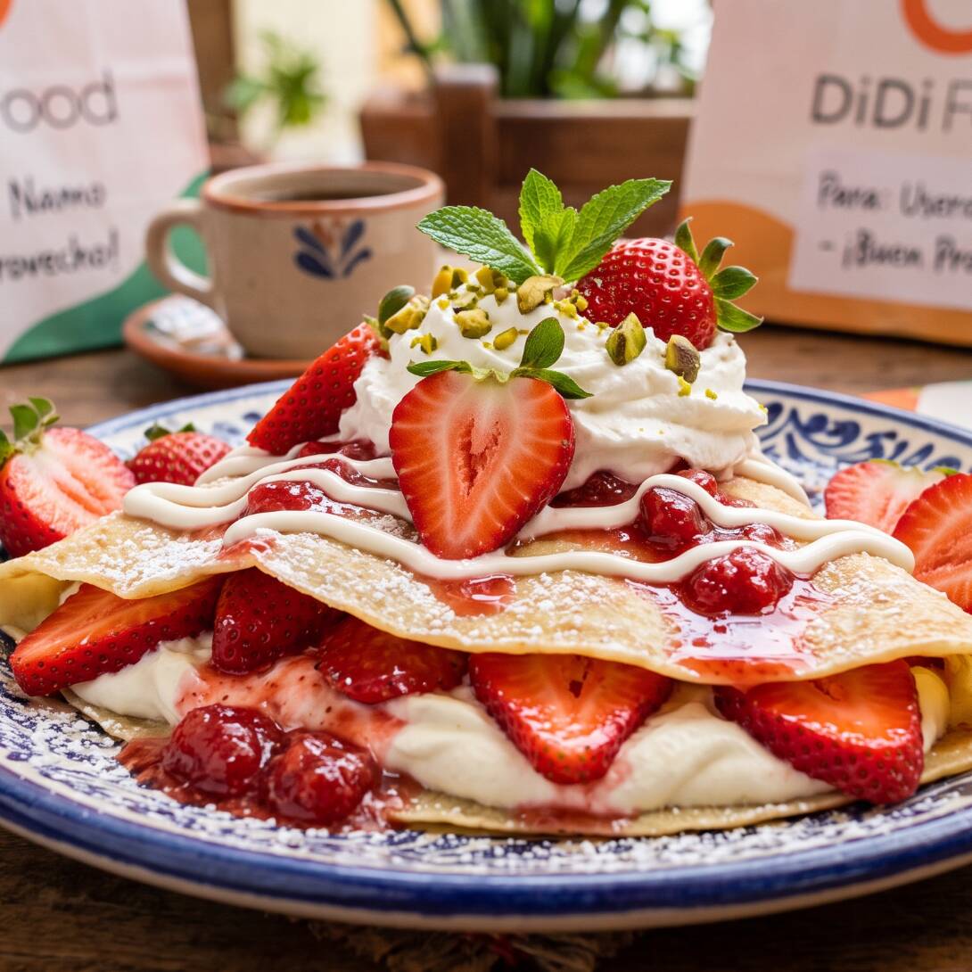 Crepa Fresas Con Crema