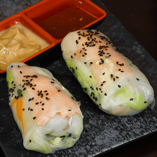 Rollito de Primavera de Salmón