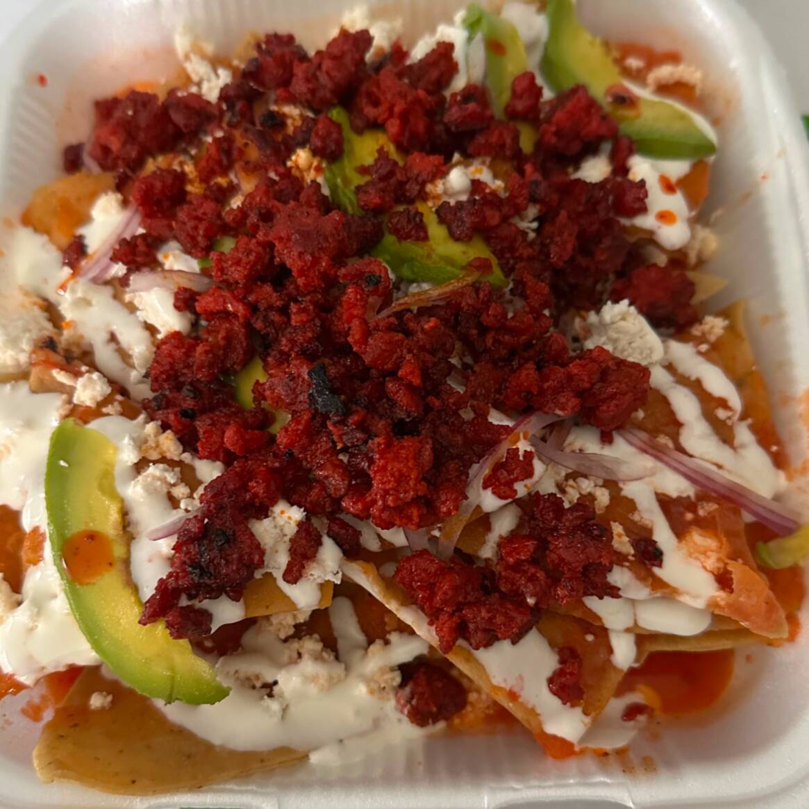 Chilaquiles Con Chorizo