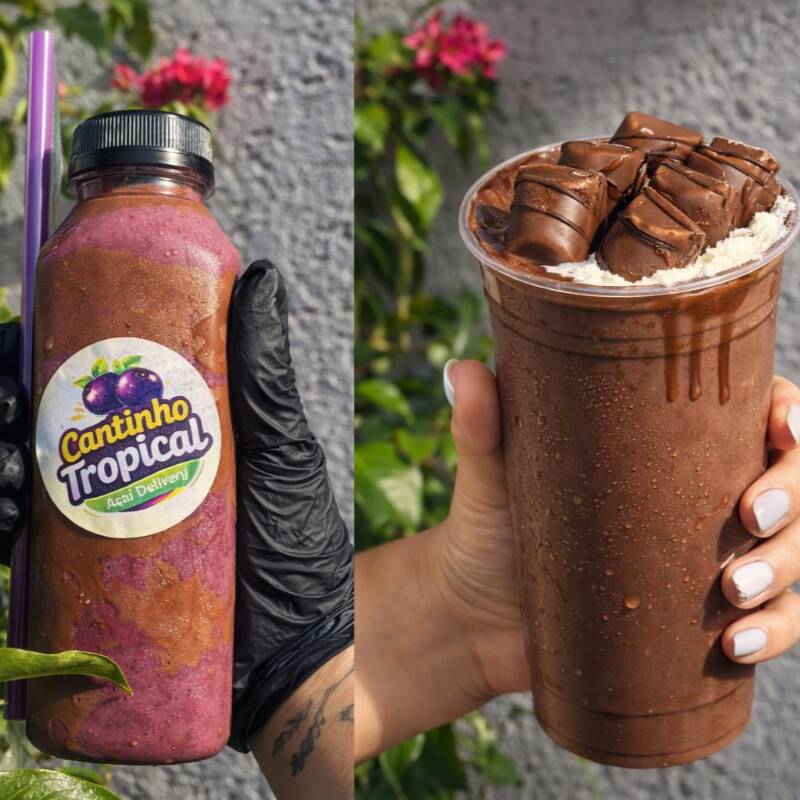 Para os viciados em Nutella — da primeira à última colherada. Açaí cremoso com Nutella Original, + shake com Nutella. Dupla impossível de resistir. O que inclui • Tropical Nutella Lover — Açaí cremoso · Nutella Original · fruta fresca · leite em pó. • Shake Nutella Gold — Açaí batido com Nutella Original, e leite em pó.