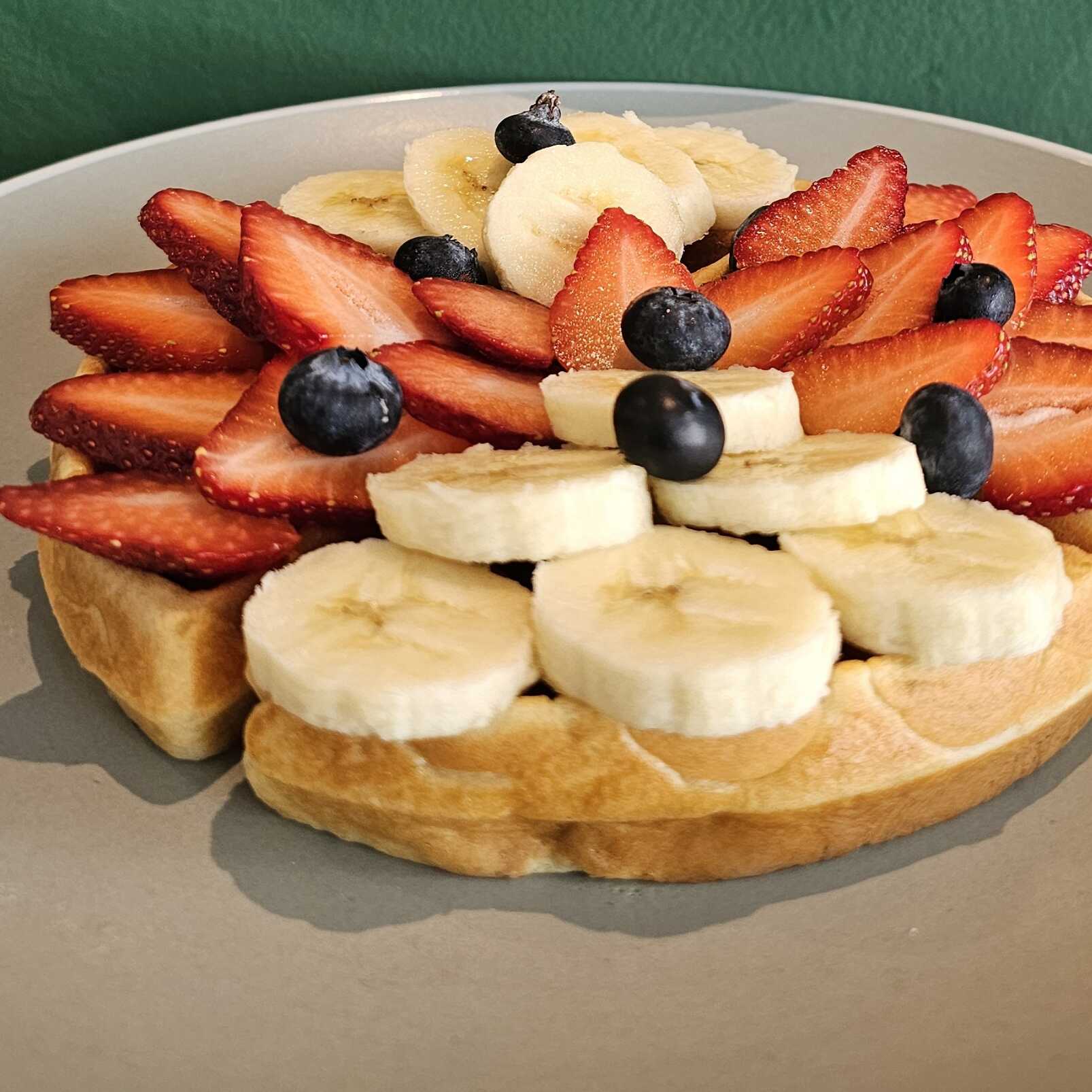 Wafle con Frutas