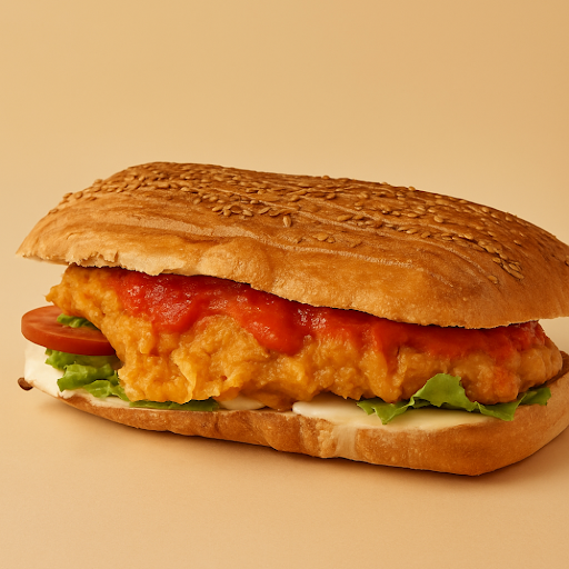 Chapata de milanesa napolitana