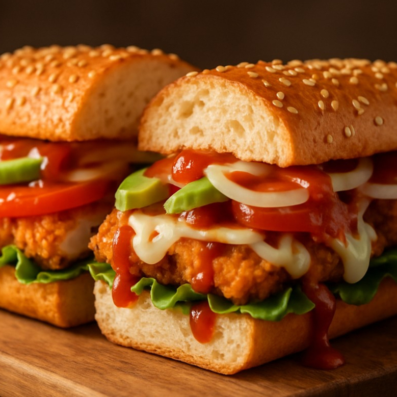 BAGUETTE PARMIGIANA CHICKEN