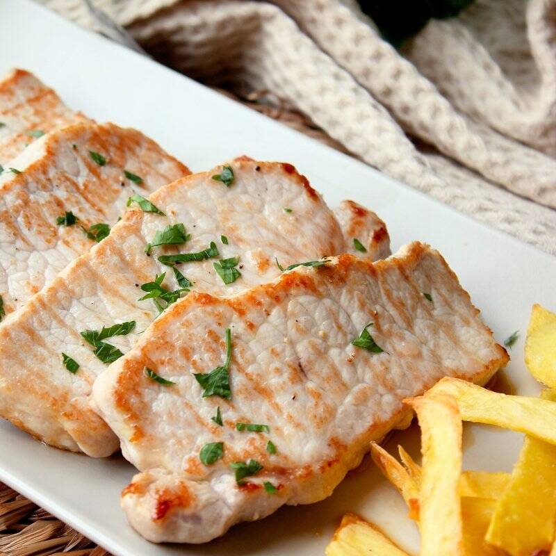 Vaquero Lomo de Cerdo 170 g Papa Francesa Sopa