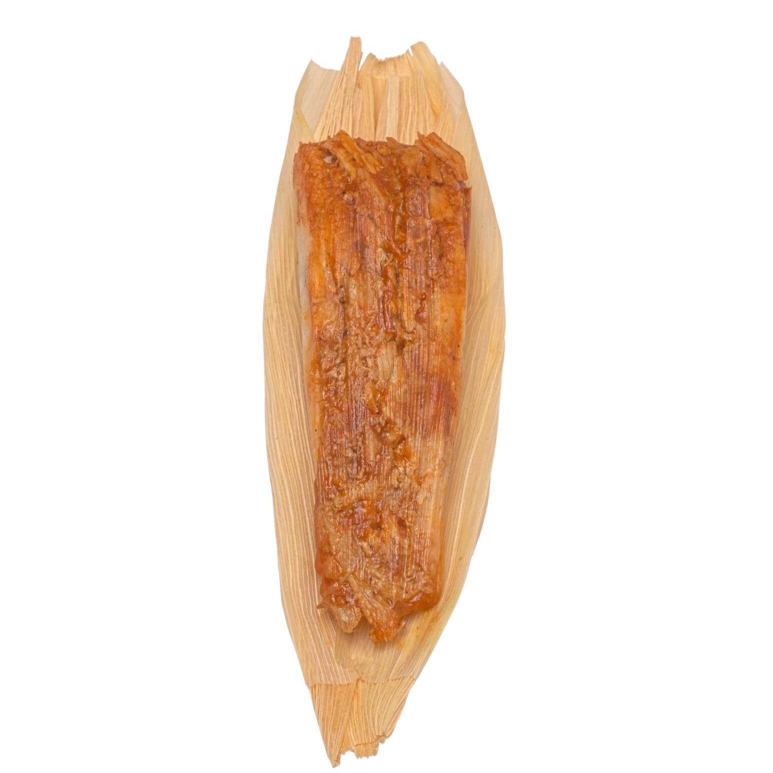 Tamal de Lomo en Salsa Roja