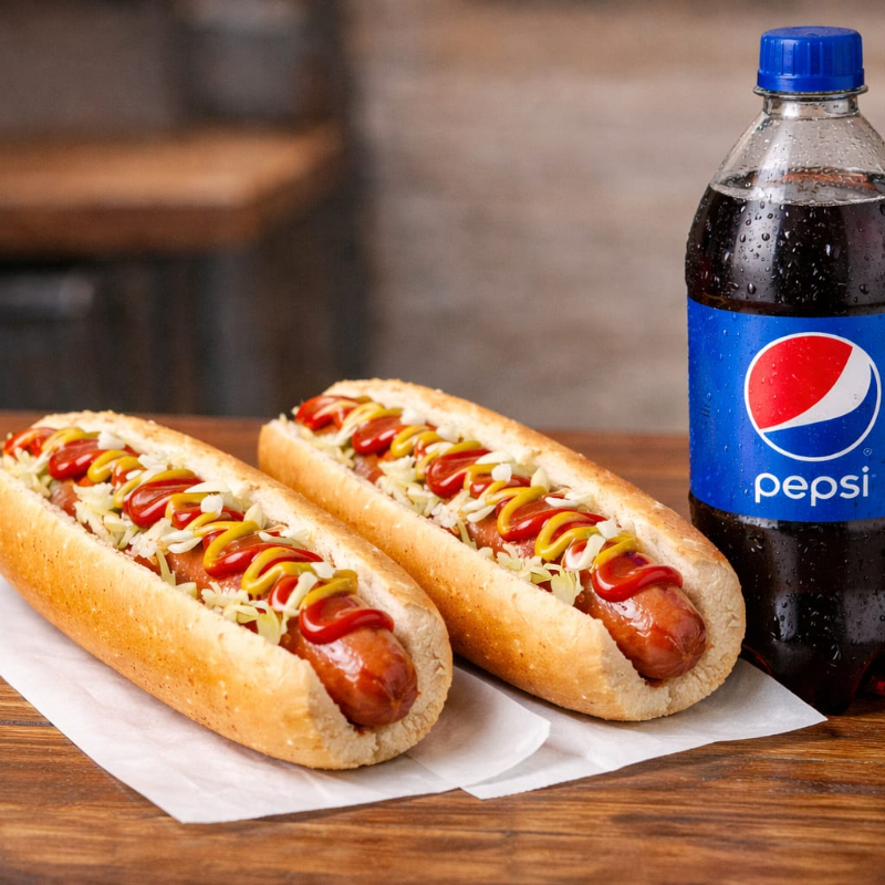 Perro Caliente Clasico X 2+ Gaseosa 250 Ml