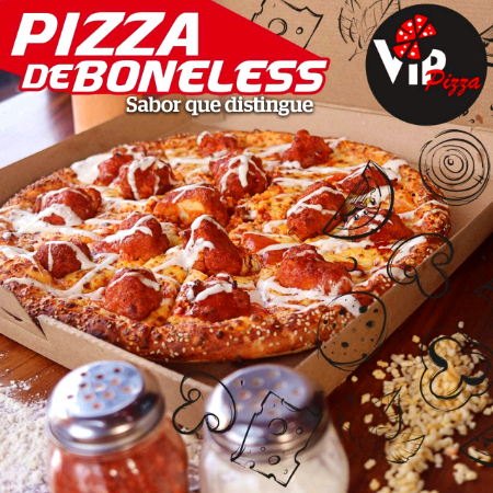 Pizza de Boneless