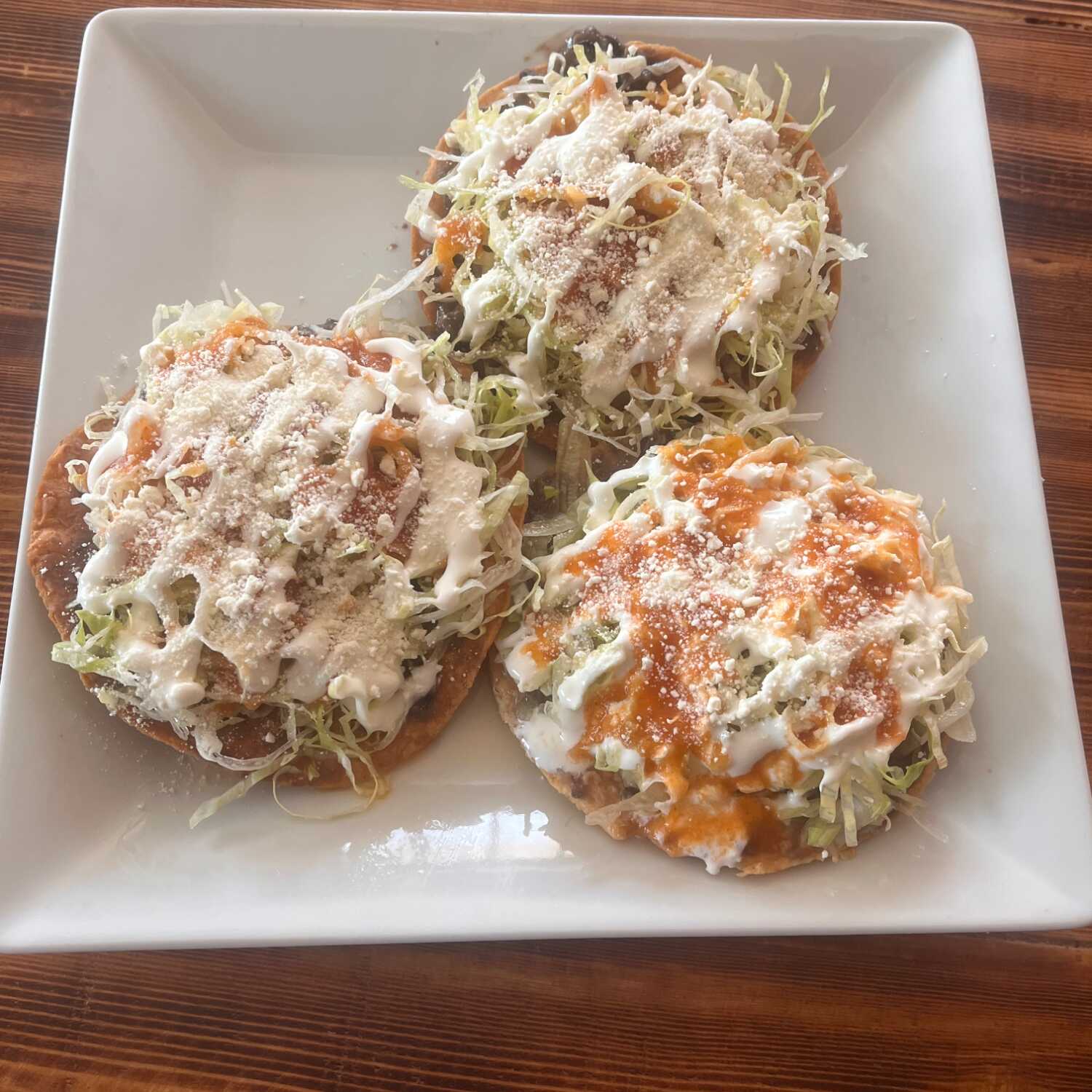 Tostadas de Pollo Tipo Tinga (3Pzs)