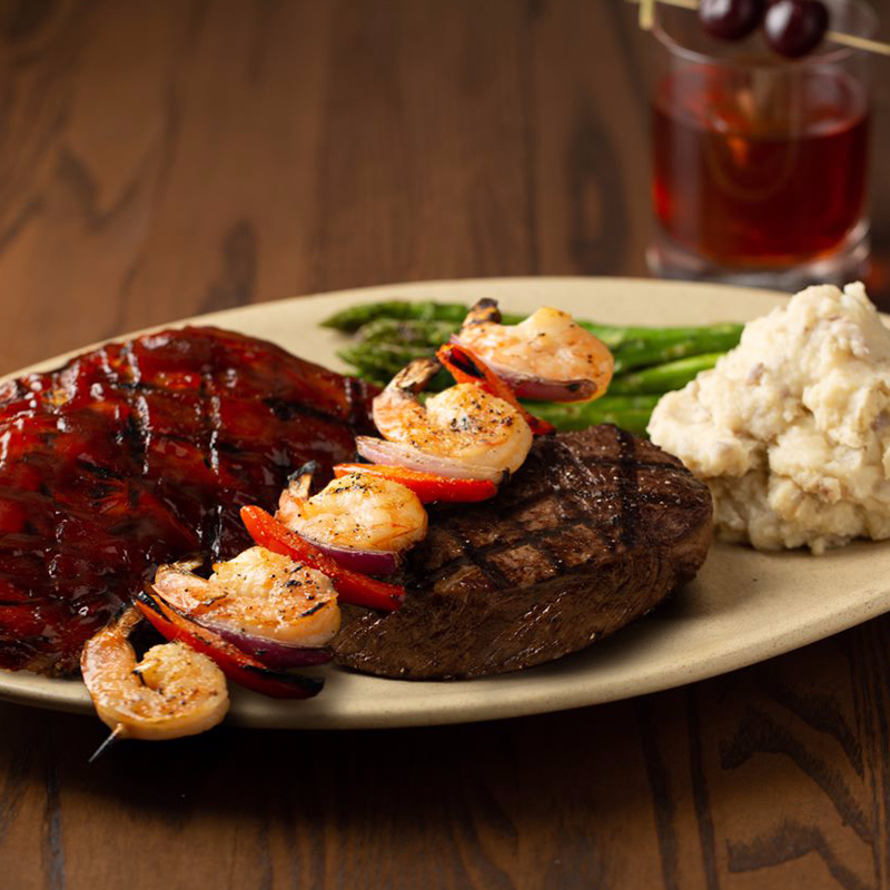 Rib, Seafood & Steak Combo