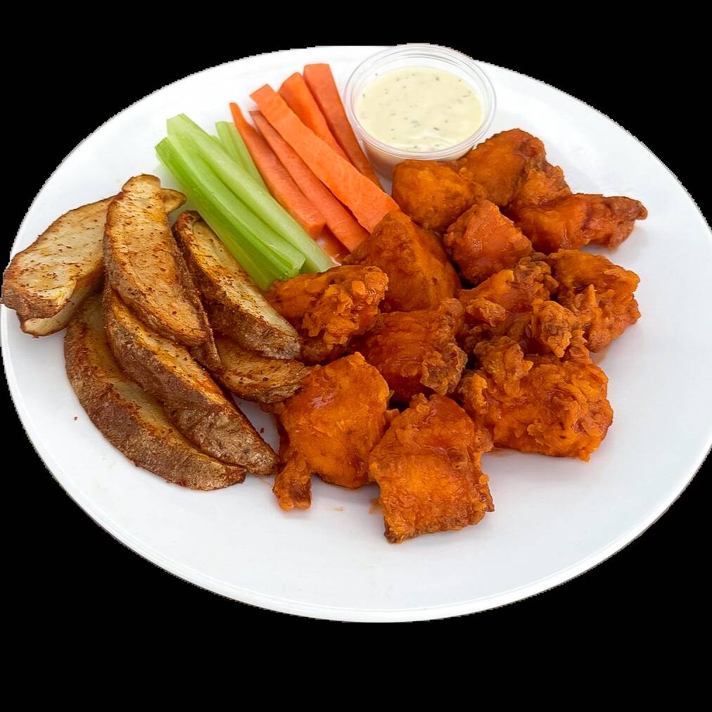 BONELESS DE POLLO + PAPAS