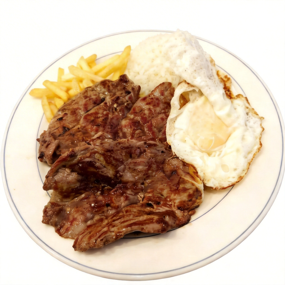 "Descubra a excelência do nosso suculento Filé Mignon de 180g e crie sua experiência gastronômica única! Com a opção à la carte, você pode personalizar seu prato com três guarnições à sua escolha. Liberte seu paladar e desfrute de uma refeição exclusiva, feita sob medida para suas preferências. Permita-se essa deliciosa indulgência culinária conosco!