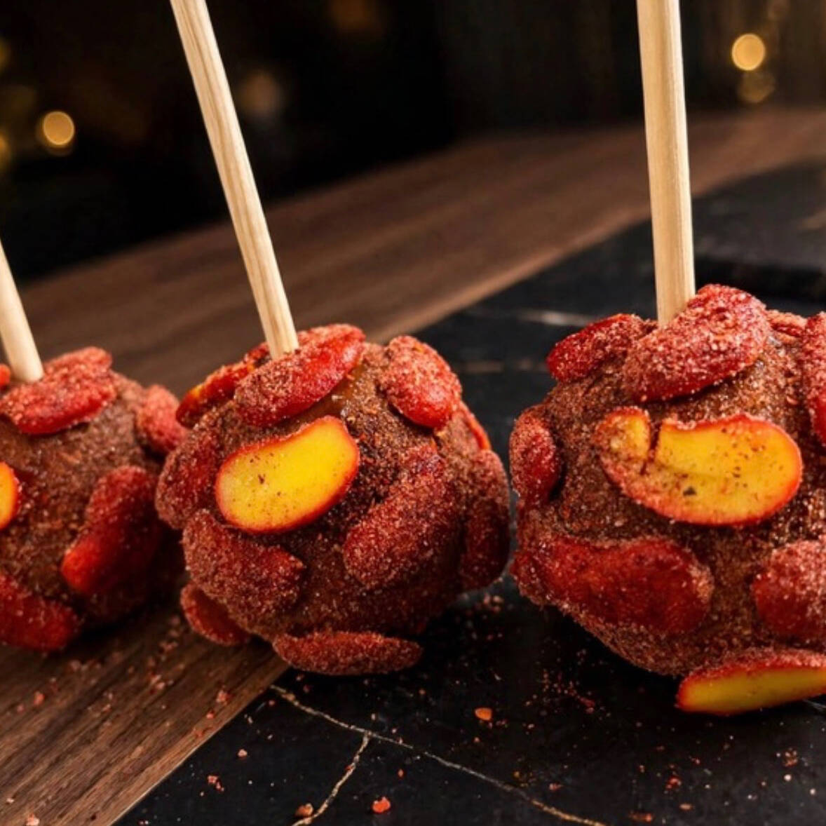 Manzana Manguitos Enchilados