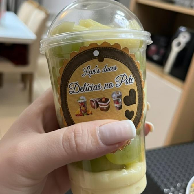 Delicioso creme de Ninho com Uva.