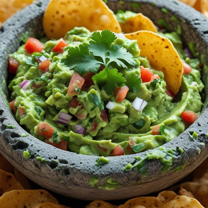 Guacamole con totopos