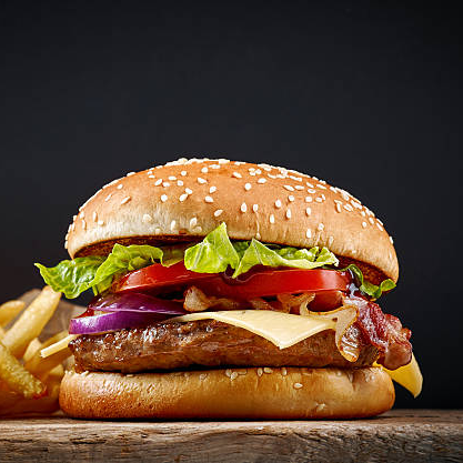Hamburguesa Con Papas