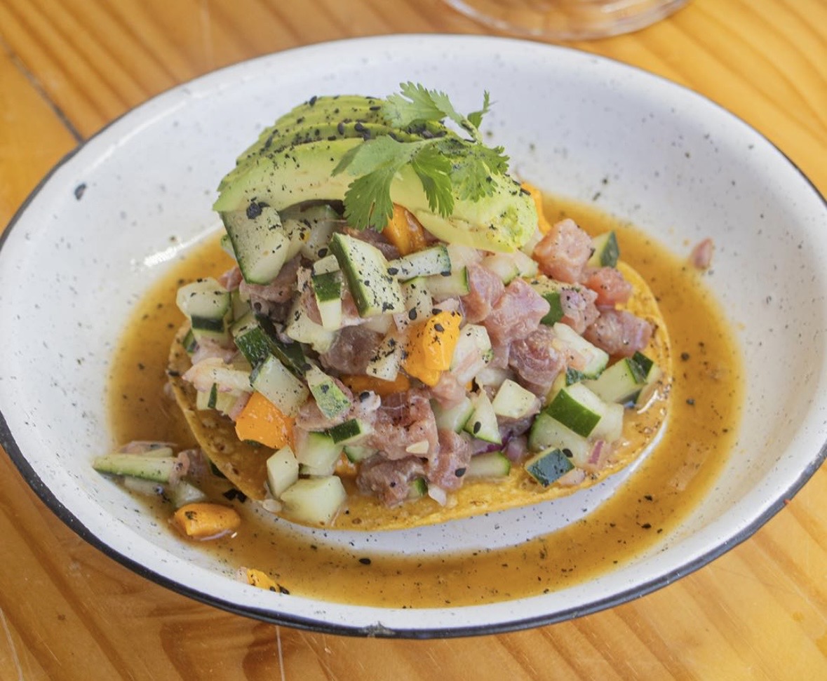 TOSTADA AGUACHILE DE CAMARON -D