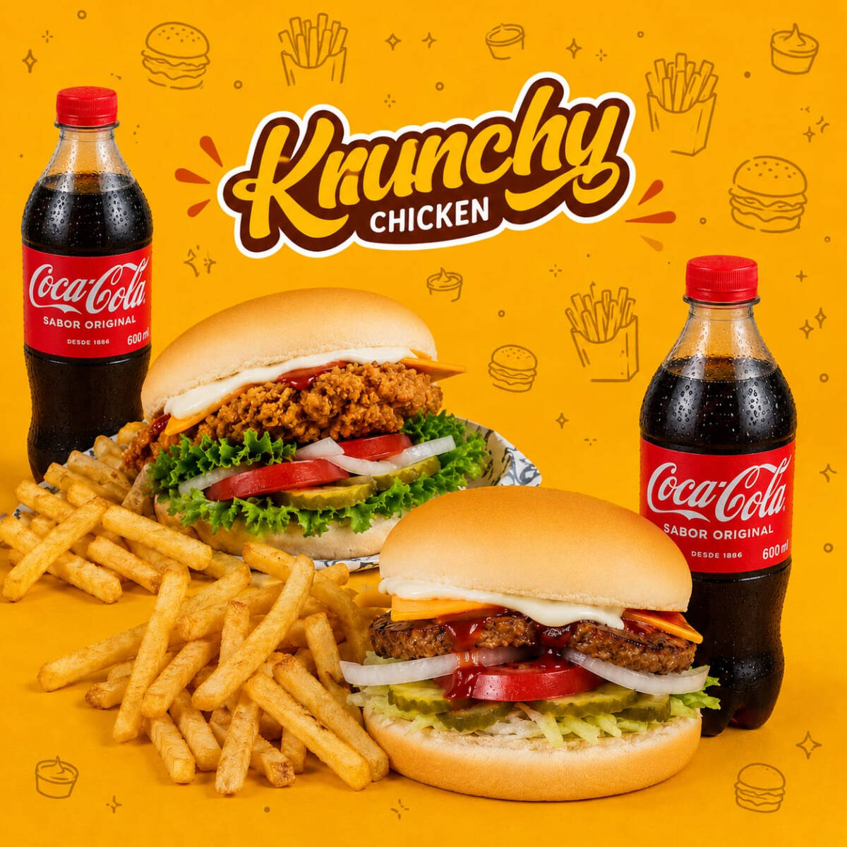 COMBO DUO BUEGUER (RES O POLLO)