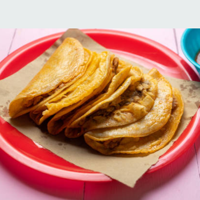 Taco de Requesón con Papa