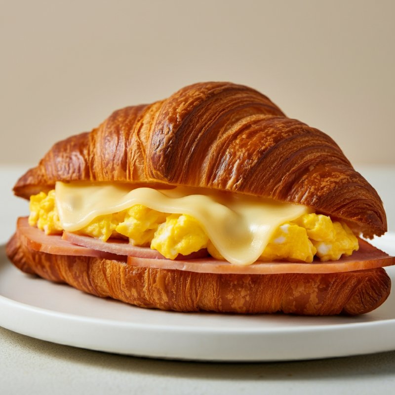 Croissant de Huevo y Jamón