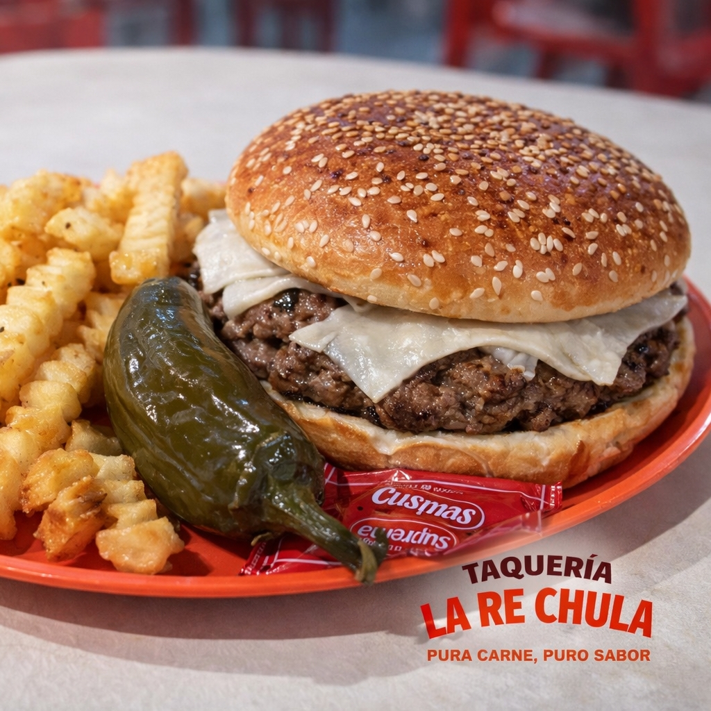 Hamburguesa (carne de hamburguesa)*1 + Papas frita
