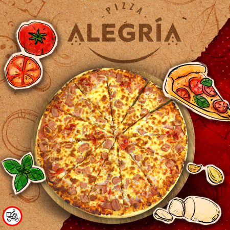 Pizza de Carnes Frías Mediana