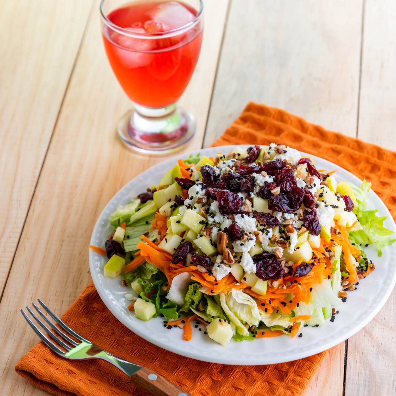Ensalada Manzana y Queso de Cabra Chica
